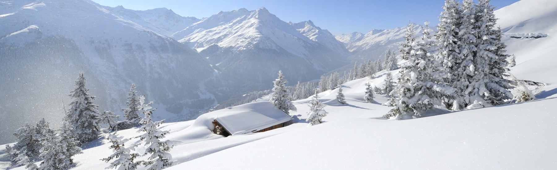 St. Anton winter landschap